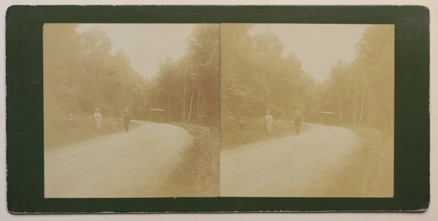 Frankreich Chemin IN Campagne snapshot Foto Stereo Bastler P49p1n Vintage Citrat