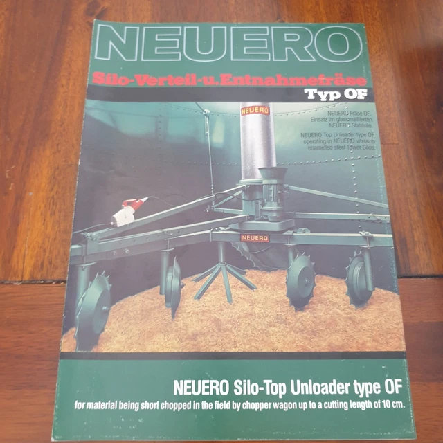 NEUERO Silo Verteilfräse Typ OF 1979 Schlepper Traktor Prospekt Landmaschinen
