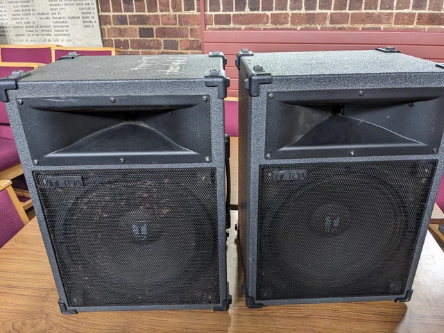 VINTAGE TOA ELECTRONICS SL120 Box Cabinet PA Speakers £60.00 - PicClick UK