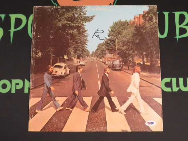 Paul Mccartney Signed The Beatles Abbey Road Vinyl Psa/Dna Full Loa