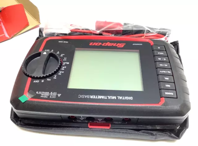 New Snap-on™ EEDM504F Autoranging Digital Multimeter DMM in Vinyl Pouch Unused