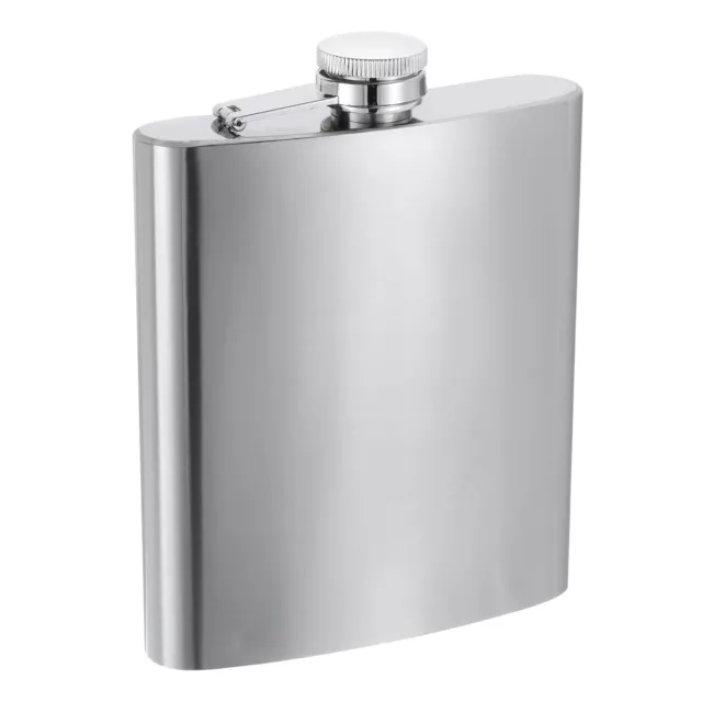 18oz 500ml Stainless Steel Hip Flask for Camping Hiking Outdoor Activity, Silver