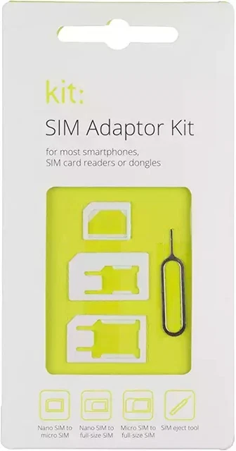 NUOVO kit adattatore sim. Per la maggior parte degli smartphone