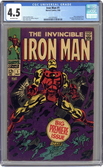 Iron Man #1 CGC 4.5 1968 4161975002