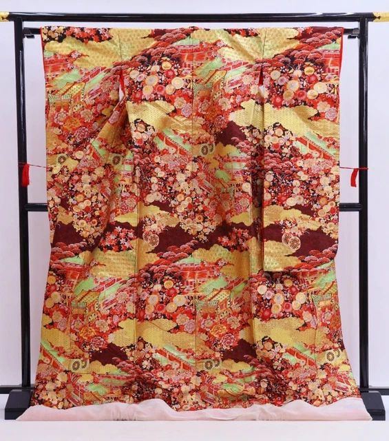 Japanese Kimono Uchikake Wedding Pure Silk  japan 271