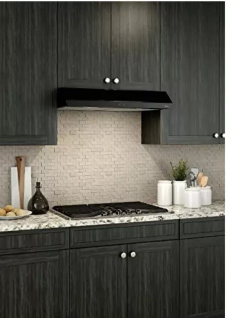 Broan-Nutone Bkdeg130Bl 30" Black Range Hood.