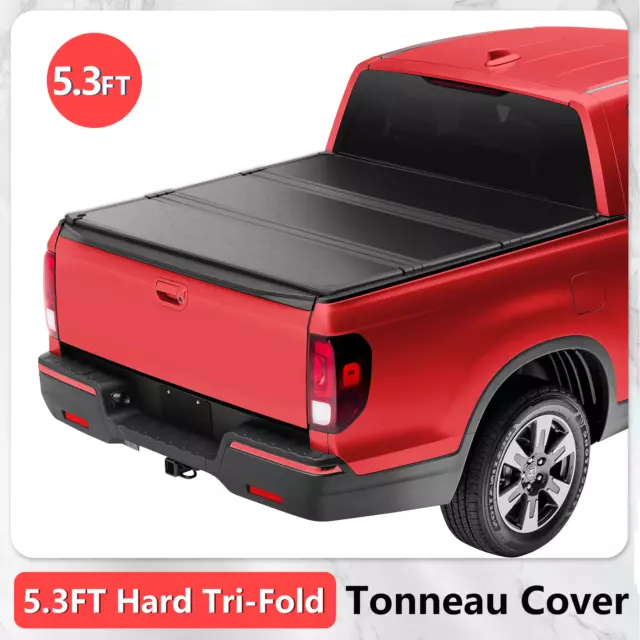 5.3FT FRP HARD Bed Tonneau Cover For 20172024 Honda Ridgeline 64inch