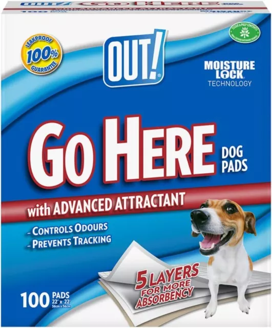 Almohadillas absorbentes para mascotas y cachorros | 100 almohadillas