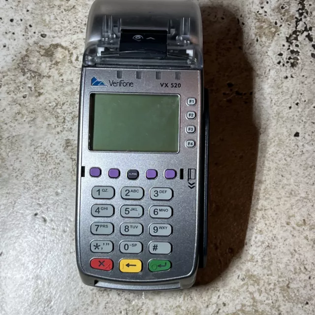 Verifone VX 520 Credit Card Machine Terminal Reader no power adapter