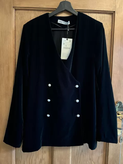 Zara velvet jacket womens hotsell