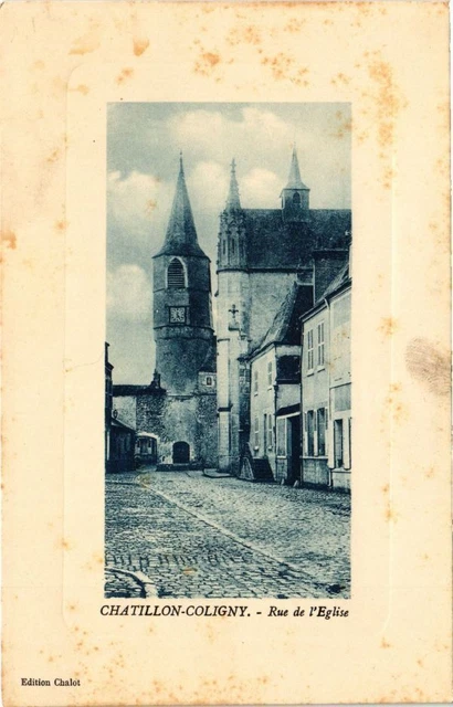 CPA CHATILLON-COLIGNY - Hôtel De Ville Et Place Coligny (228540)