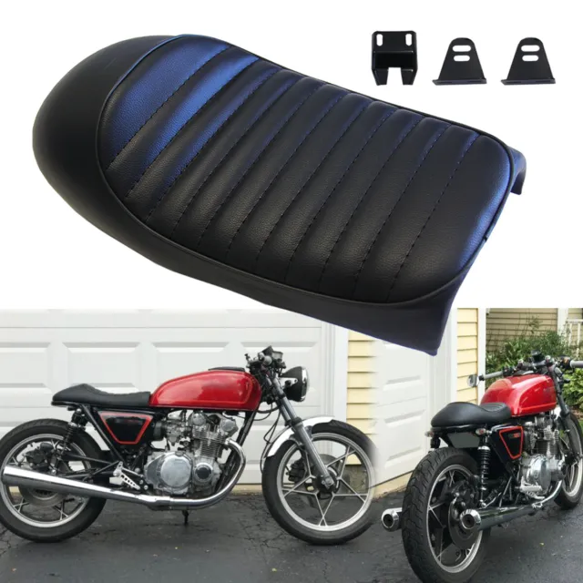 For Suzuki Gs 550E 500 125 Cafe Racer Retro Leather Motorcycle Seat Hump  Saddle £44.34 - Picclick Uk