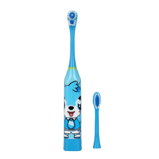 Children Auto Electric Toothbrush Ultrasonic Waterproof Tooth Brush (Blue) FS2#