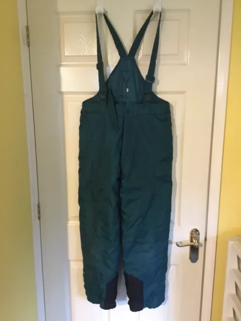 Kiabi Age 12 Green Ski Trousers With Braces