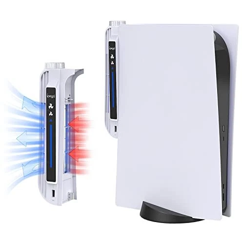 Ventilateur de Refroidissement à 3 Vitesses Accessoire pour PS5 avec Indicate...