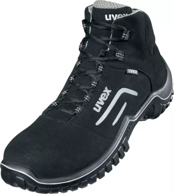 Uvex Motion Style  Work Boots S2 SRC ESD - Black Steel Toecap Size 6.5UK/40EU