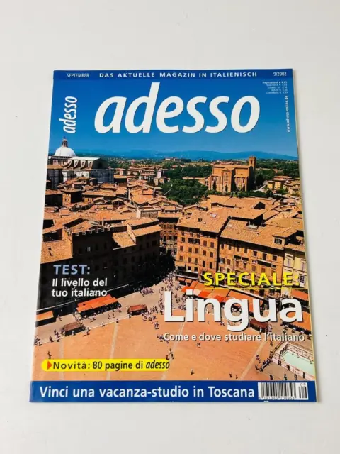 ADESSO - Das aktuelle Magazin in italienisch | September 2002 | < SEHR GUT >