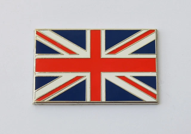 High Quality Self Adhesive Exterior & Interior Chrome Union Jack Badge Emblem - Foto 8
