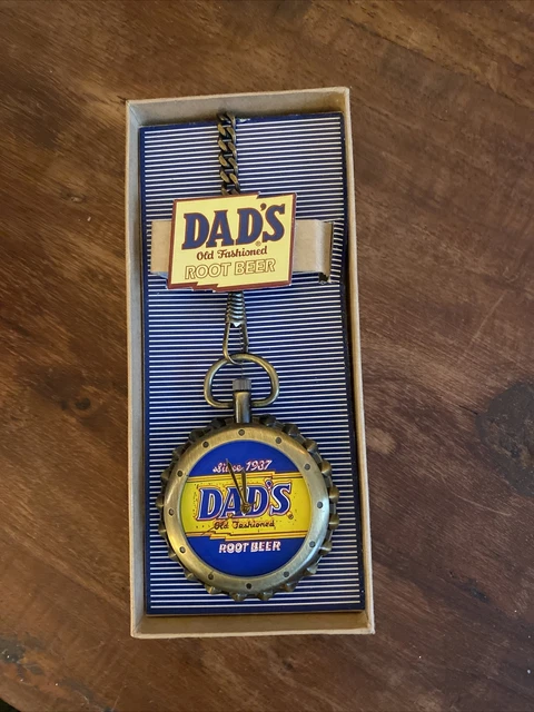 Dad's Old Fashioned Root Beer Pocket Watch In Box Tested And Working Good Shape!
