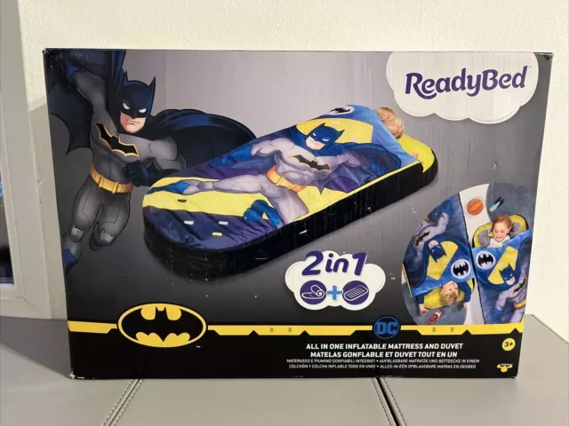 Batman 2 In 1 Inflatable Mattress And Duvet - DC ReadyBed Air Bed