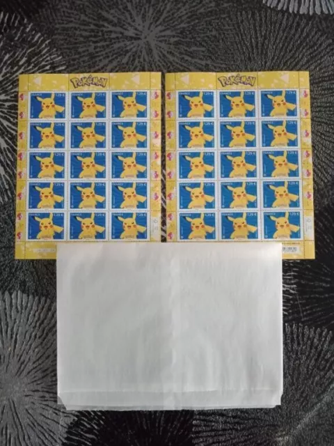 timbres POKEMON PIKACHU Collector planche de 15 timbres neuf !!