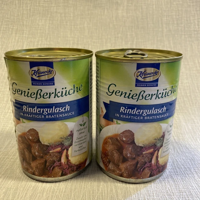 2x gulasch di manzo Keunecke in salsa arrosto potente 2x 400g prodotto orientale