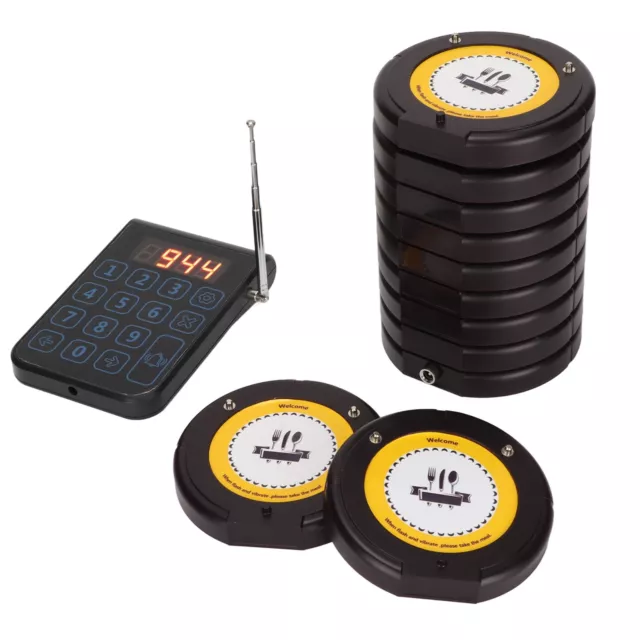 Restaurant Pager System 1000m / 3281ft Long Distance Wireless Coaster Pager RHS