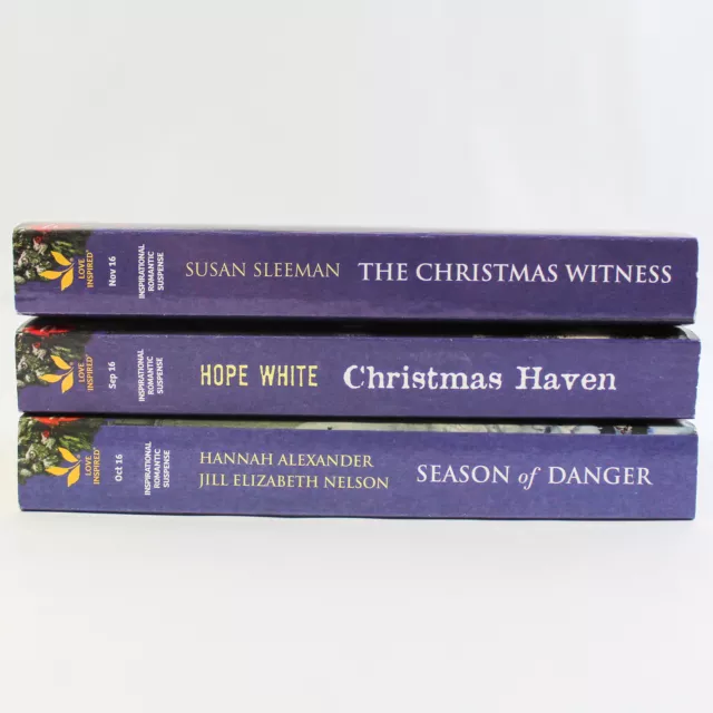 3 Harlequin Love Inspired Suspense PB Romance Novels Season Of Danger Christmas