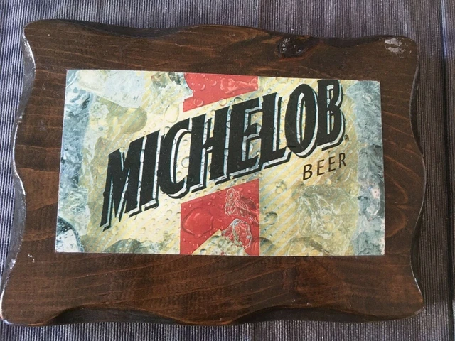 Michelob Beer on Pine Wood Beer Sign The Pine People NH