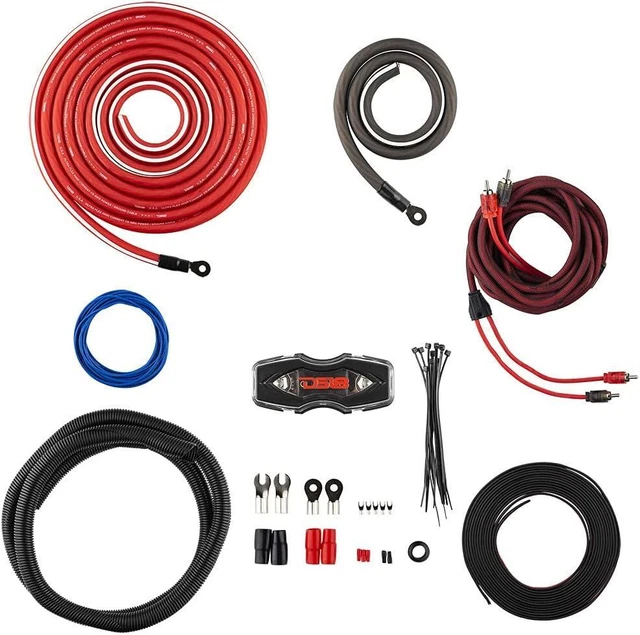 DS18 AMPKIT0 0g Amp Wiring Kit w/ RCA & Speaker Wire