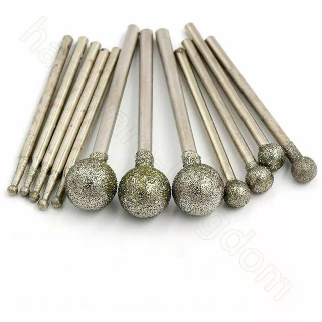 Schleifstifte 0.5 mm - 12 mm Spherical Diamond Grinding Head 3 / 2.35 mm Mandrel