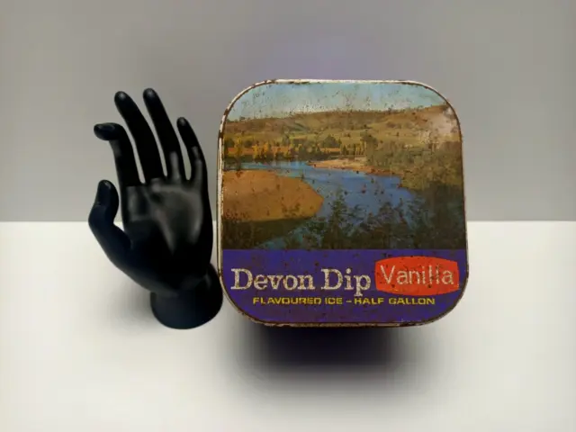 Vintage Devondale Dip Ice Cream Tin - Half Gallon - Vanilla - Australian Made