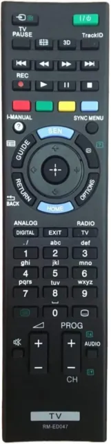Nuovo telecomando TV di ricambio RM-ED047 per Sony Bravia adatto per SONY TV