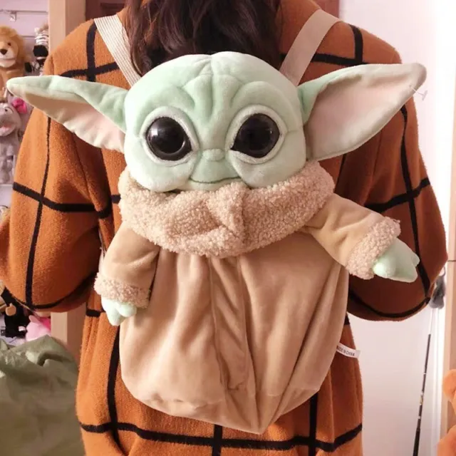 School Shoulder Bag Star Wars Cute Yoda Plush Backpack Cosplay Bag Kids Gift