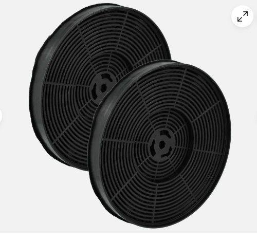 Coppia Filtri Carbone Per Cappa Galvamet Diametro 175 Mm H 45 Mm - Tipo D186 T2