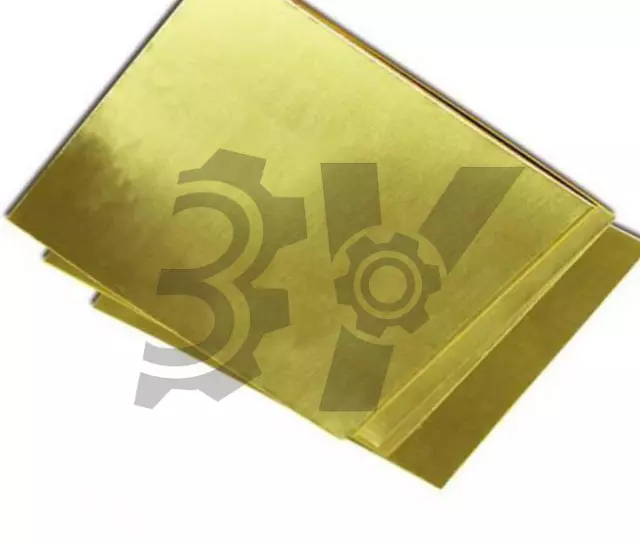 1PCS NEW Brass Metal Sheet Plate 1mm x 100mm x 100mm Brass (H62)