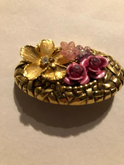 Broche Décorative Fleurs Et Danseuse - Neuve Sans Emballage, Dimensions 55 X 30 Mm
