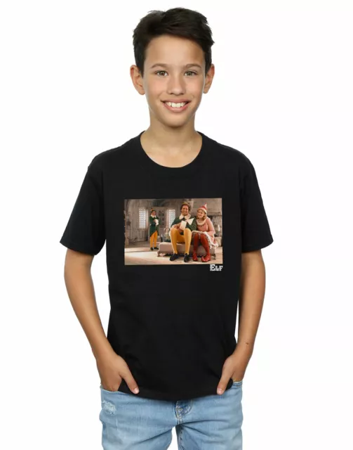 Elf Niños Family Camiseta Negro 12-13 Anos