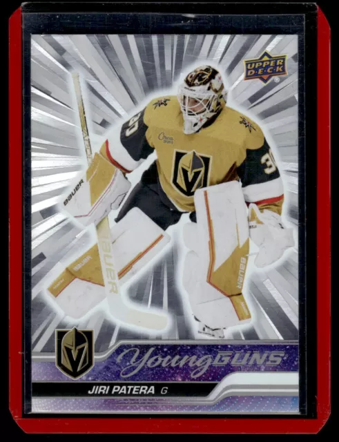 2023-24 UD Series 1 Young Guns Outburst Jiri Patera RC (EP)