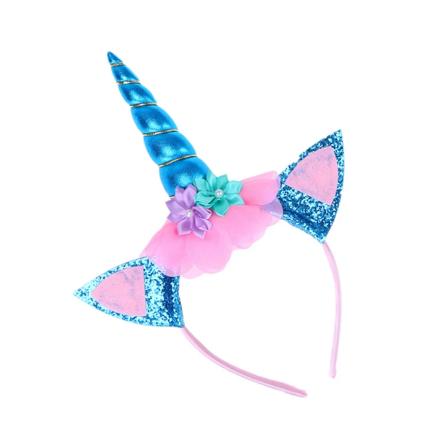 Fasce per capelli unicorno bambino per ragazze bambini gomme per capelli fascia per capelli