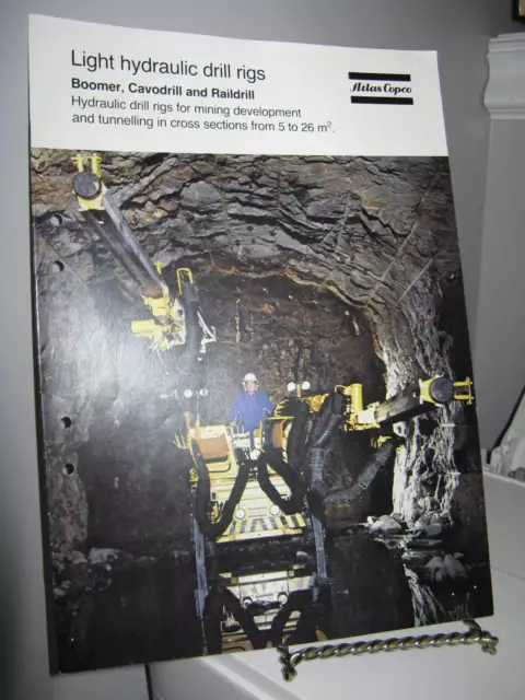 Atlas Copco Hydraulic Drill Rigs Mining Sales Brochure 12 Pgs - VG