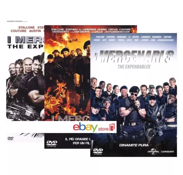 I Mercenari Collection (3 Dvd) I 3 Dvd Singoli Della Saga