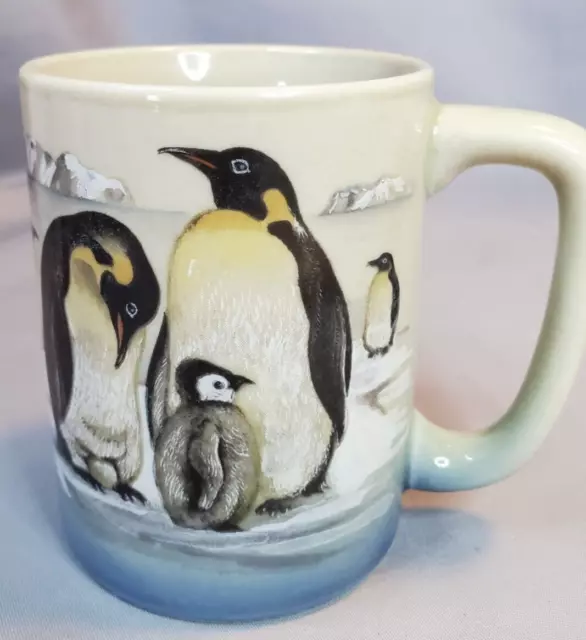 Otagiri Antarctic Emperor Penguin Mug Coffee Cup Japan Porcelain Ceramic Vintage