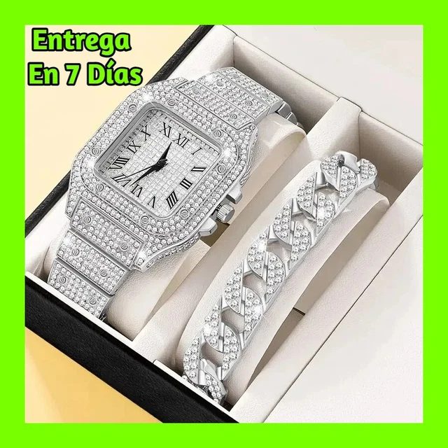 Relojes De Lujo Para Mujer, Reloj De Pulsera Femenino Con Pulsera De Diamantes