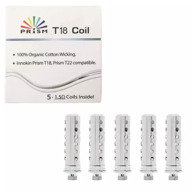 Original Innokin Endura T18 / T22 Replacement Coil | Prism Tank *5x Coils*