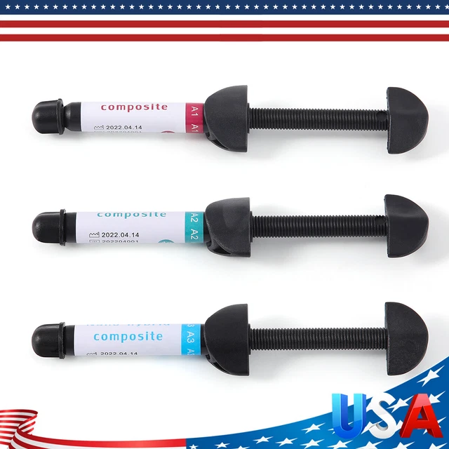 DENTAL UNIVERSAL LIGHT Cure Hybrid Composite Resin A1/A2/A3 Shade 4g