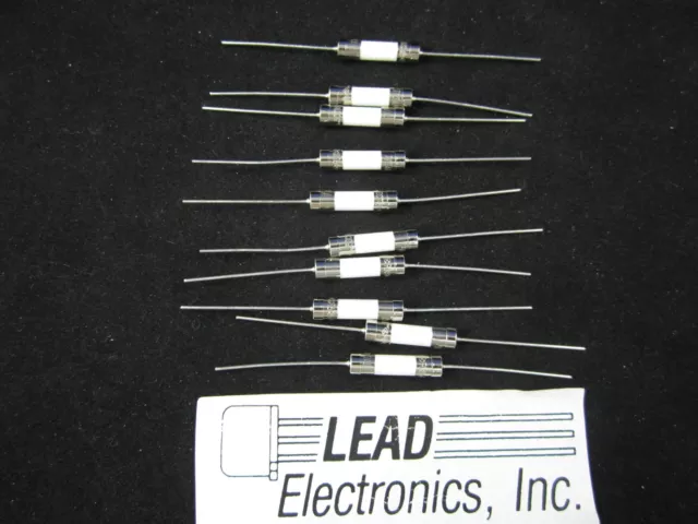 Qty10 Fuse-5-Amp Axial Pigtail Leads Ceramic 5Mm X 20Mm Fast Acting