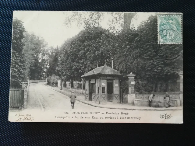 CPA 95 MONTMORENCY - Fontaine René - Lorsqu'on a bu de son eau