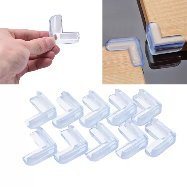 10 piezas Protector de seguridad de silicona para bebé protección de esquina de mesa para niños q