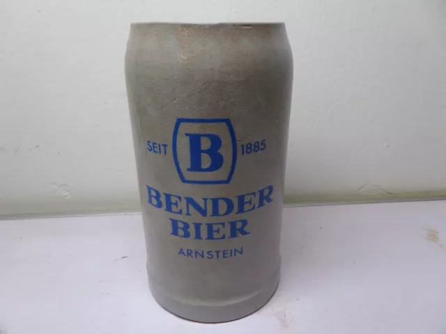 1 L Bierkrug Maßkrug Brauerei Bender Arnstein